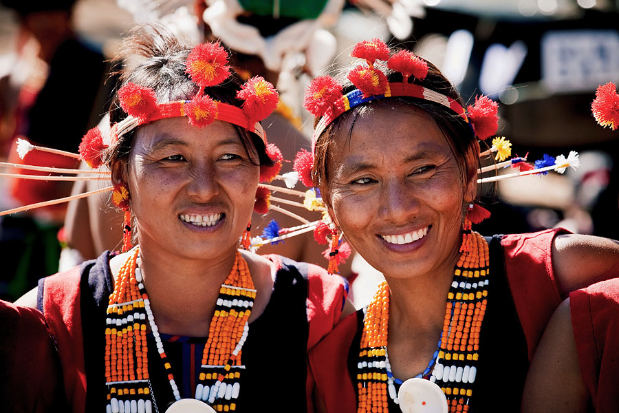  Women of the Pochury naga clan